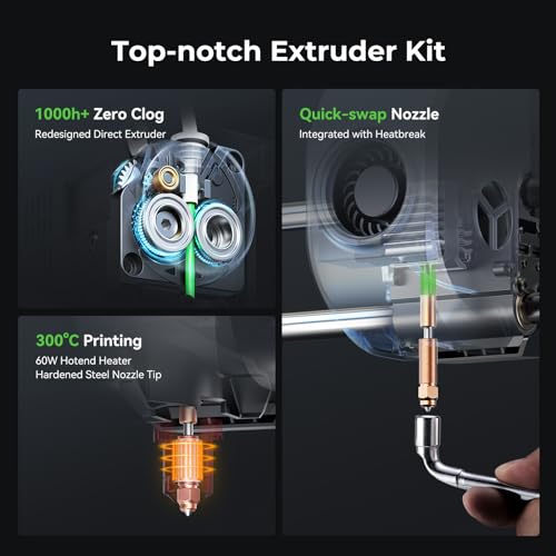3D Printer, 250mm/s Speed, Auto Leveling, 8.66x8.66x9.84 inch D48197