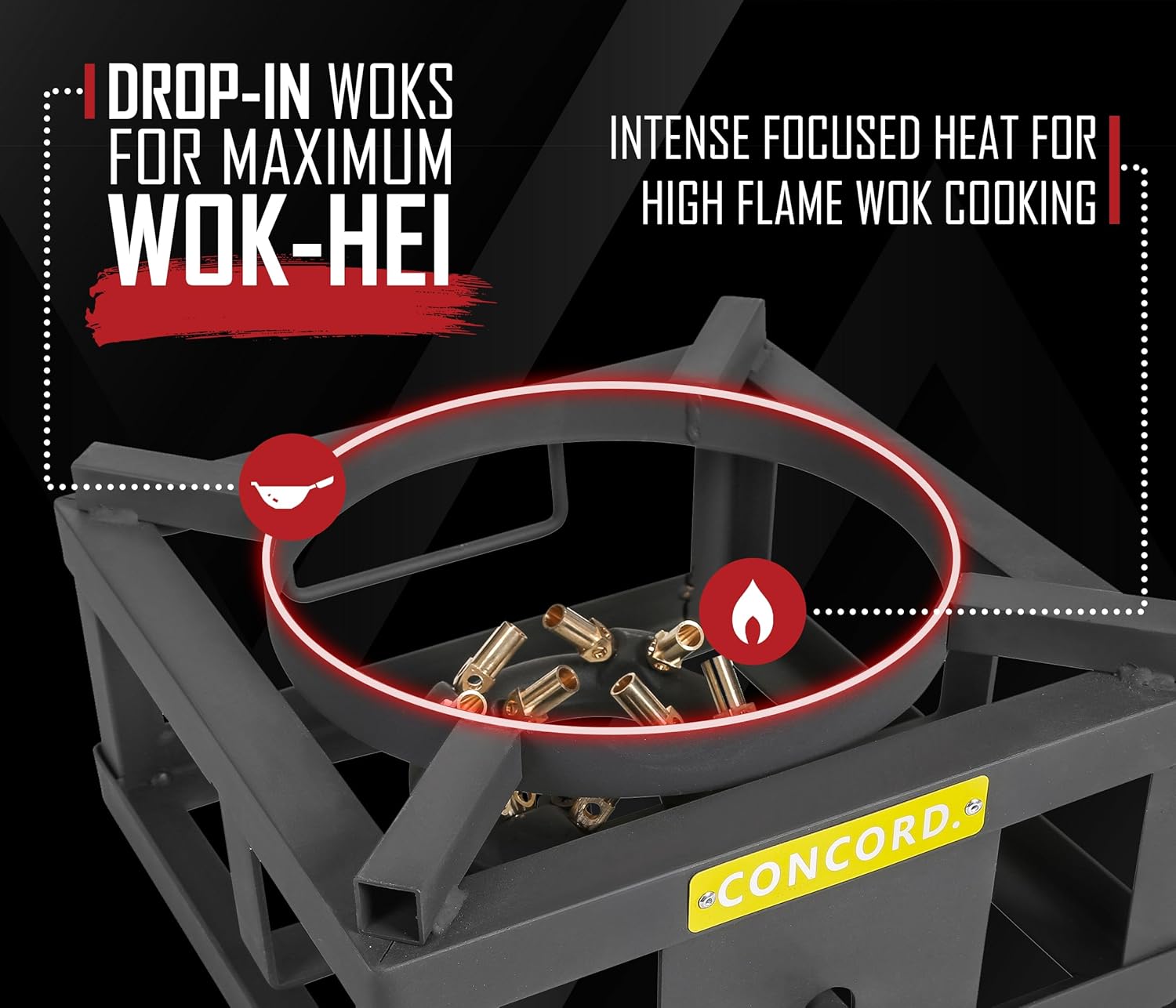 12" Propane Outdoor Burner with Built-in Wok Ring Y211733