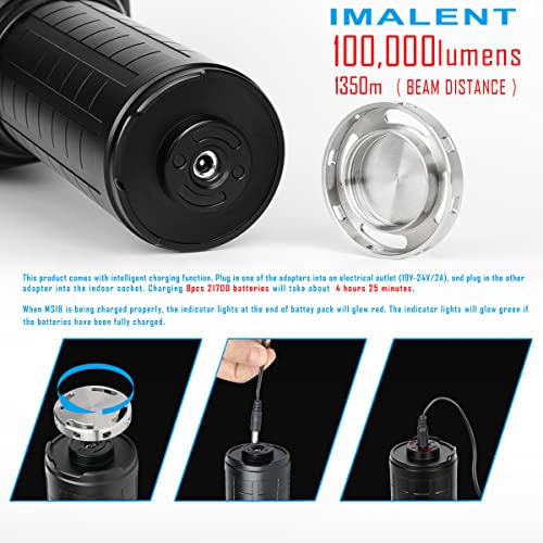 Powerful Bright Flashlight 100,000 Lumens Rechargeable LED A512261