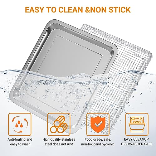 Stainless Steel Baking Tray and Air Fryer Basket J397