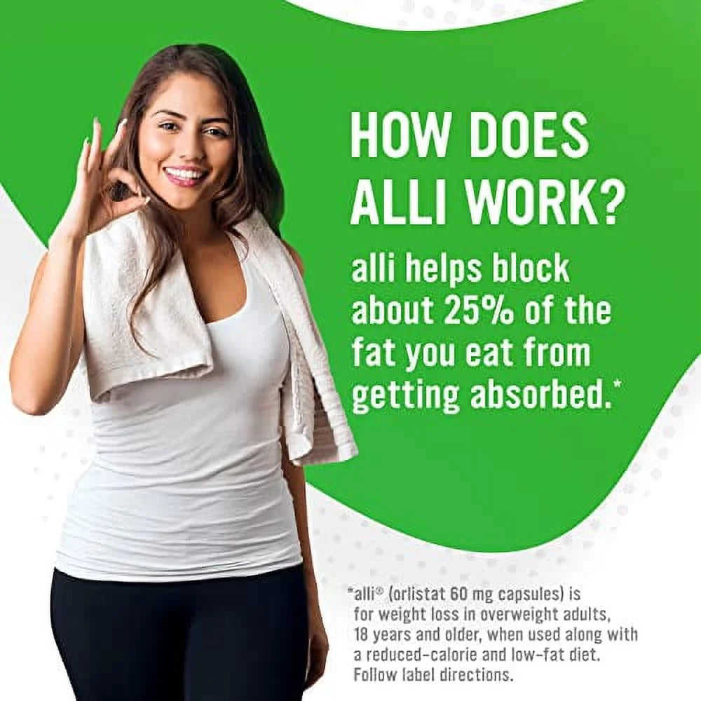 Weight Loss Supplement Pills, Orlistat 60mg Capsules R1841