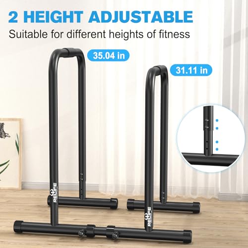 Dip Station Heavy Duty Dip Stands Fitness Workout Parallette Push Up Stand K7569