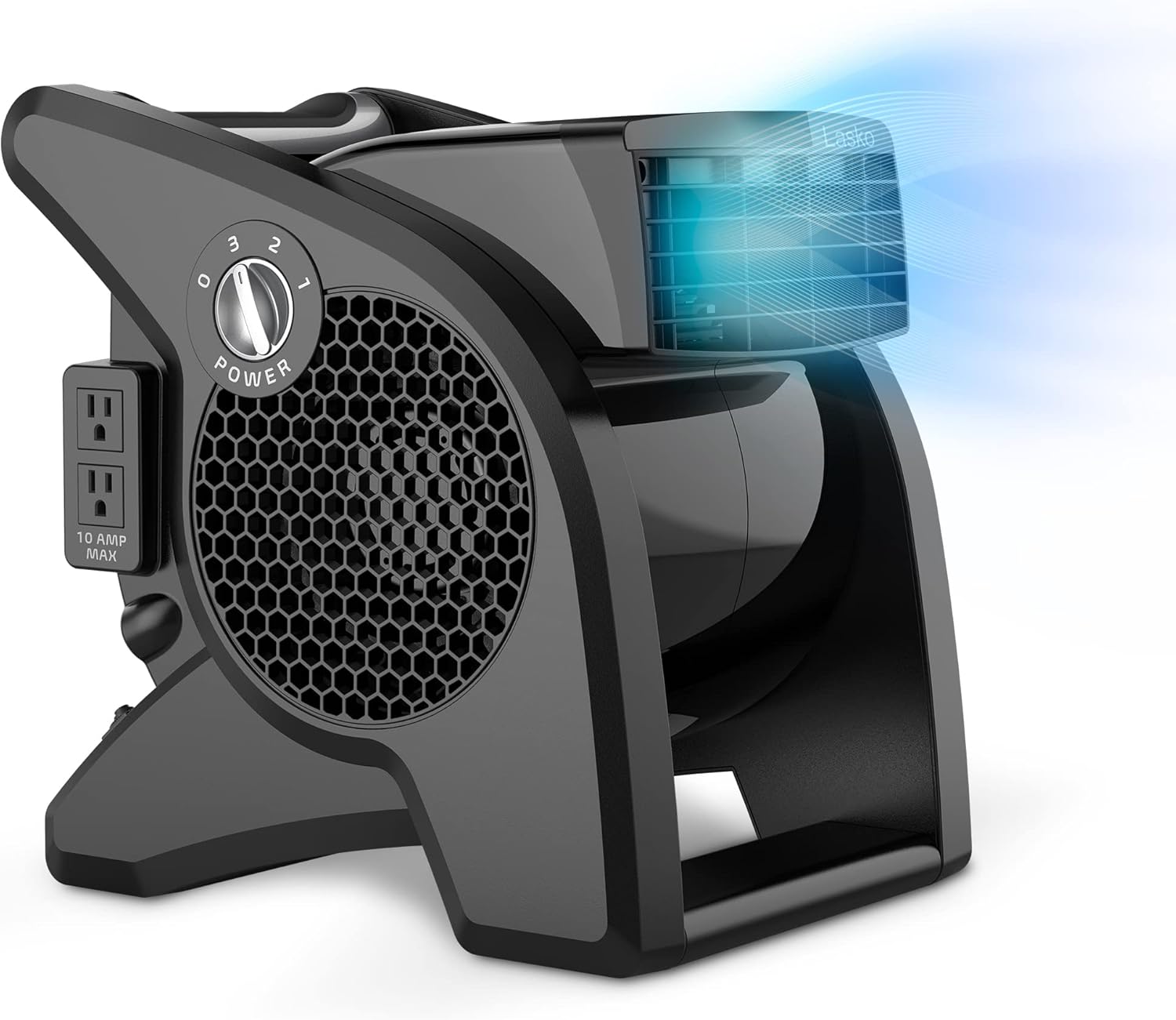 14.5" Pivoting Utility Fan with 3 Speeds and Air Circulator W89084