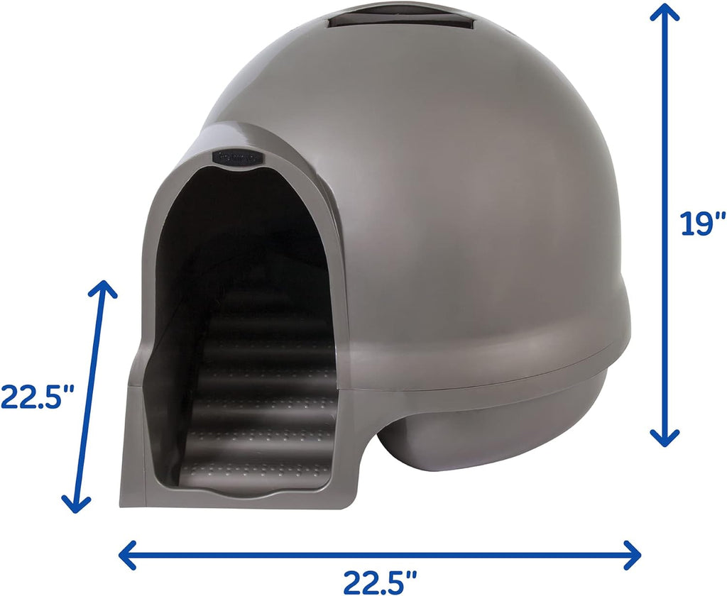Cat Litter Box Dome with Step, Recycled Materials A134