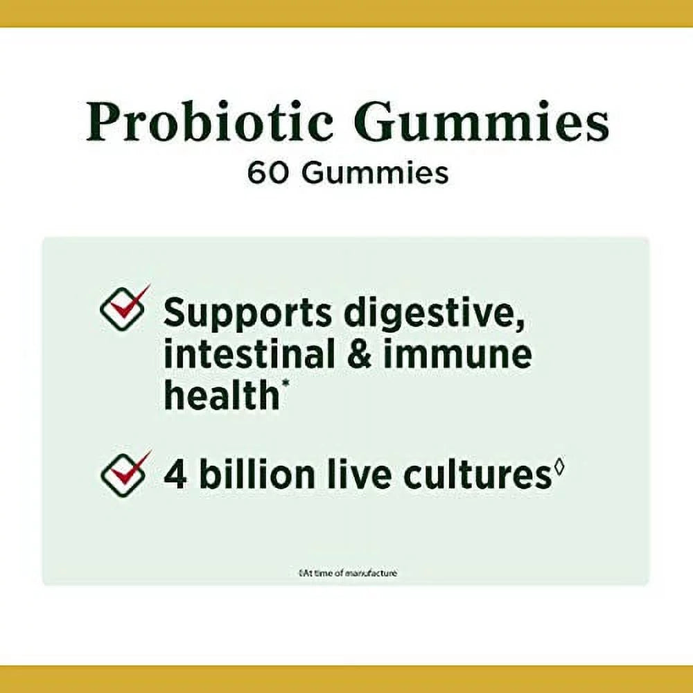 Probiotic Gummies for Immune Health & Digestive Balance, 60 Count P6118