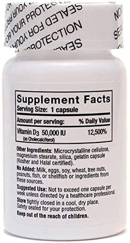 Vitamin D3 50,000 IU 100 Count (Pack of 4) V761136