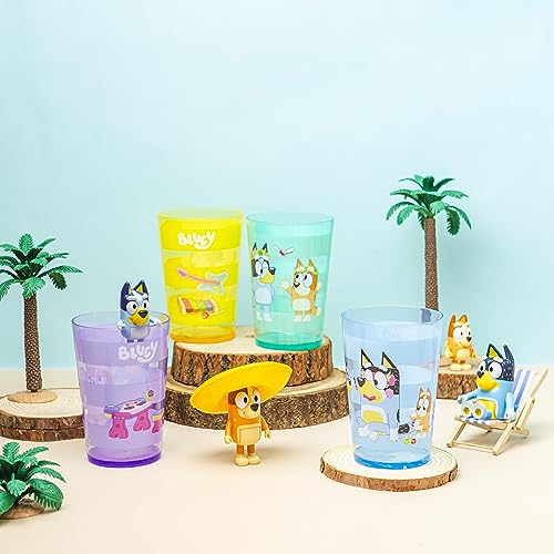 Nesting Tumbler Set 4-Pack, Durable Plastic Cups for Kids, 14.5 oz P846192