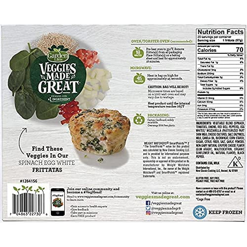 Spinach Egg White Frittatas, 40 Count, Gluten-Free S6146