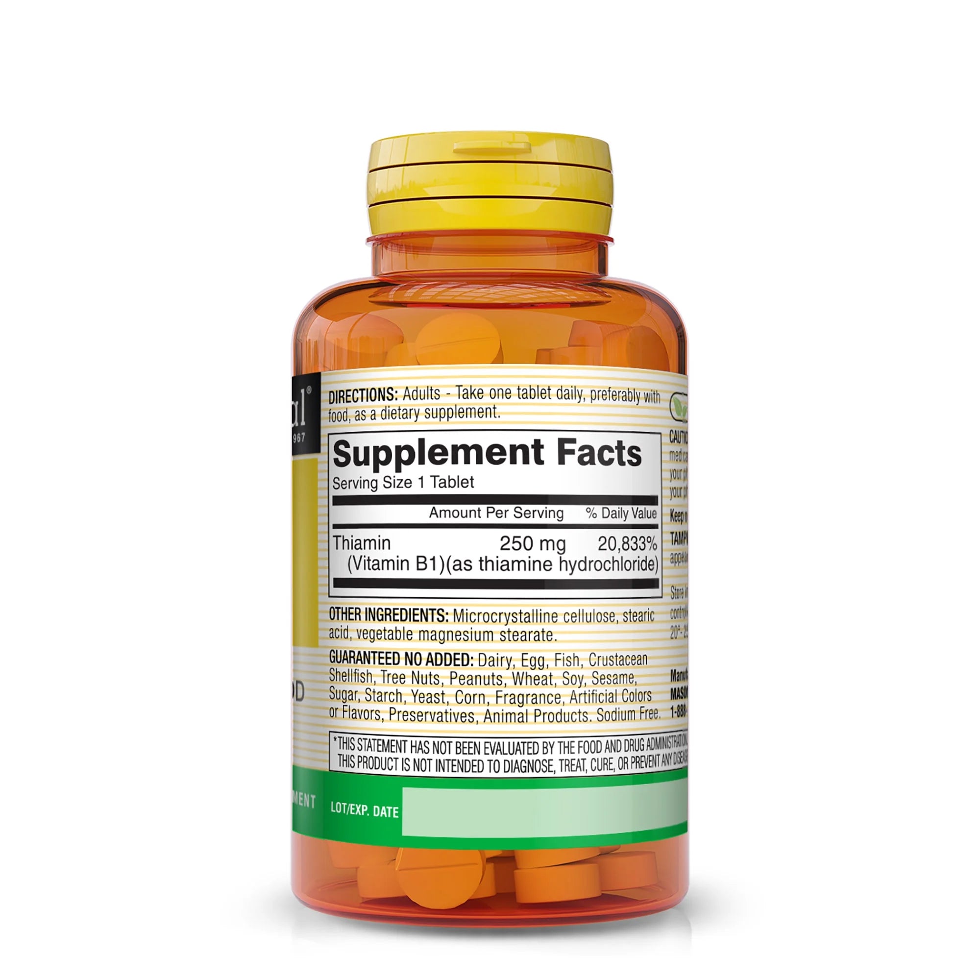 Vitamin B1 (Thiamin) 250 mg, 100 Tablets R306699