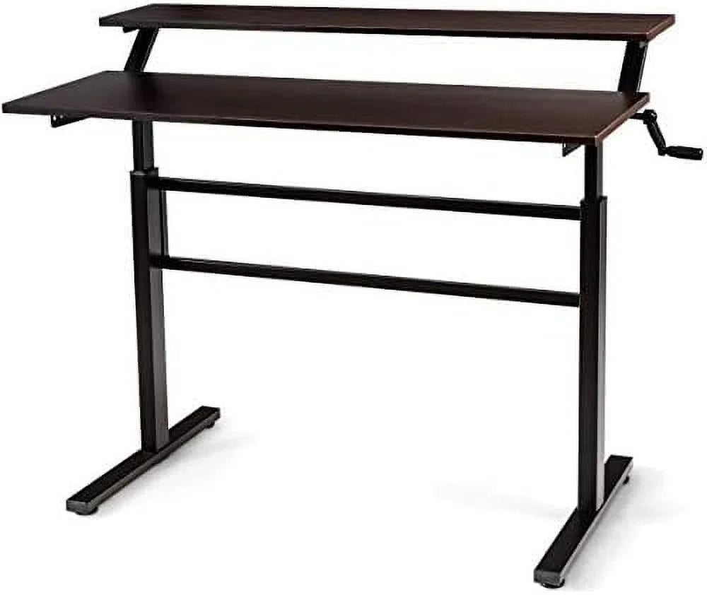 Standing Desk 2-Tier Height Adjustable with Monitor Stand F3458