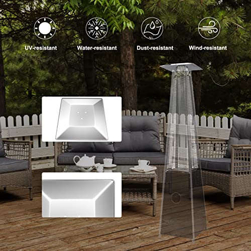 Aluminum Patio Heater Reflector Shield, 4 Sided Replacement Part P689735