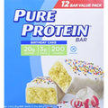 Pure Protein Bars, High Protein, Nutritious Snacks To Support Energy, Low Sugar, Gluten Free, Birthday Cake, 1.76 Oz, Pack Of 12