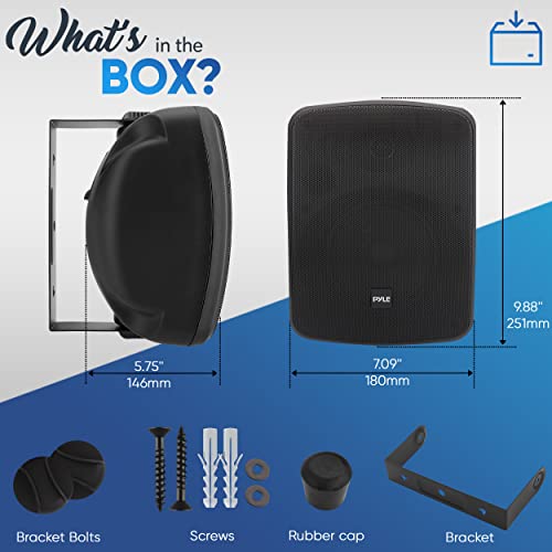 Outdoor Waterproof Bluetooth Speakers, 5.25 Inch, 2 Pack L955
