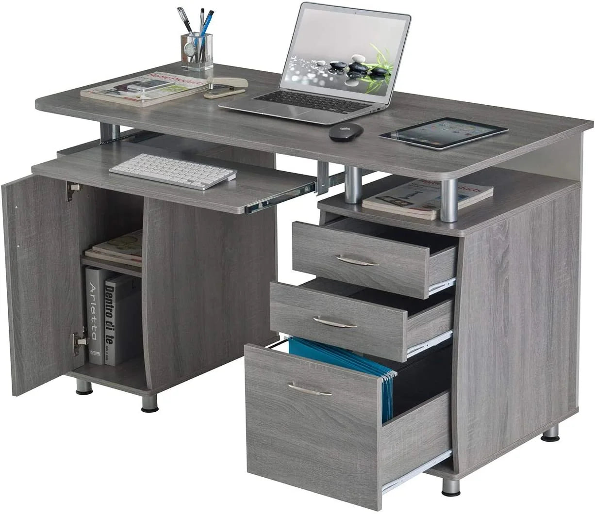 Gray Small Computer Desk M27748