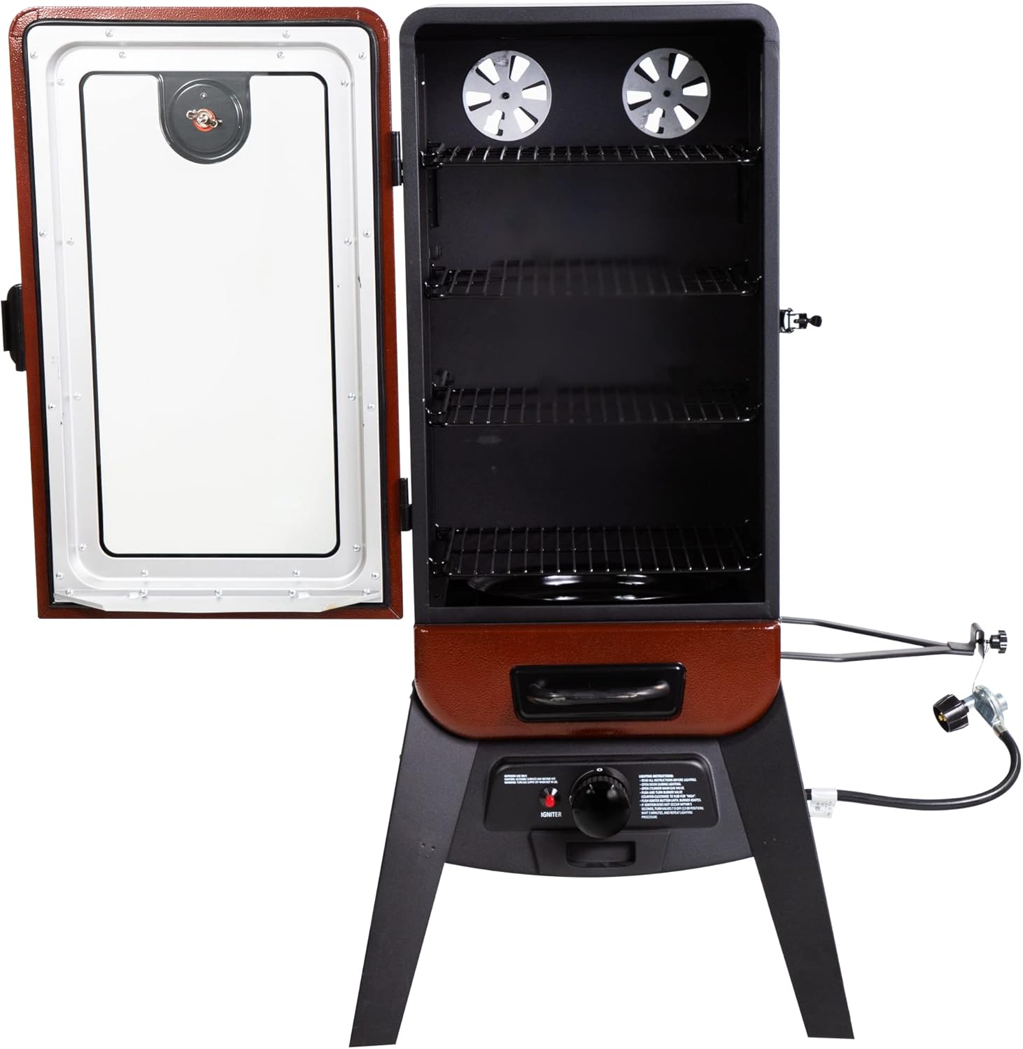 Vertical Smoker, Red Hammertone, 684 sq inches A567498