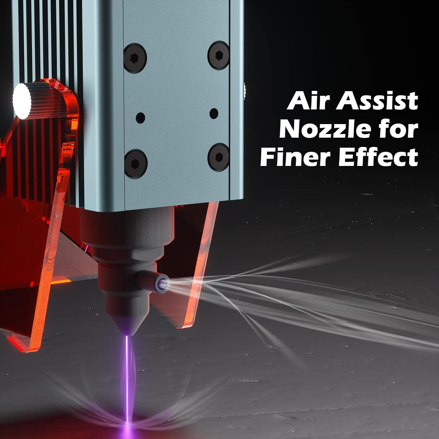 10W Compressed Spot Laser Module with Air Assist Nozzle M6186