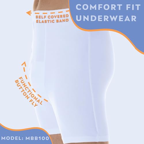 Men’s Incontinence Boxer Brief with Regular Absorbency, Reusable & Washable I411029
