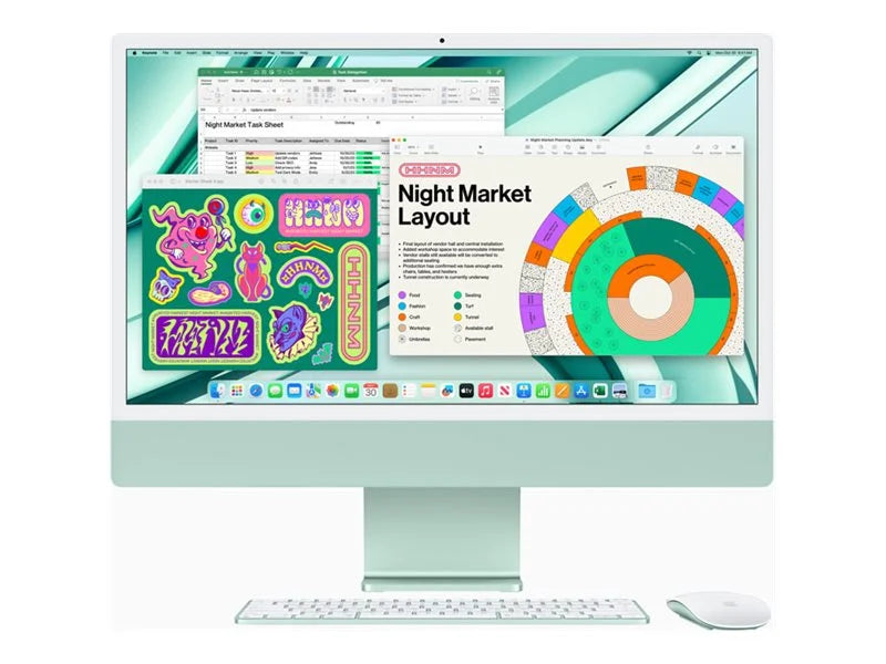 iMac 24" 4.5K Retina Display, M3 Chip, 8GB RAM, 256GB SSD M328