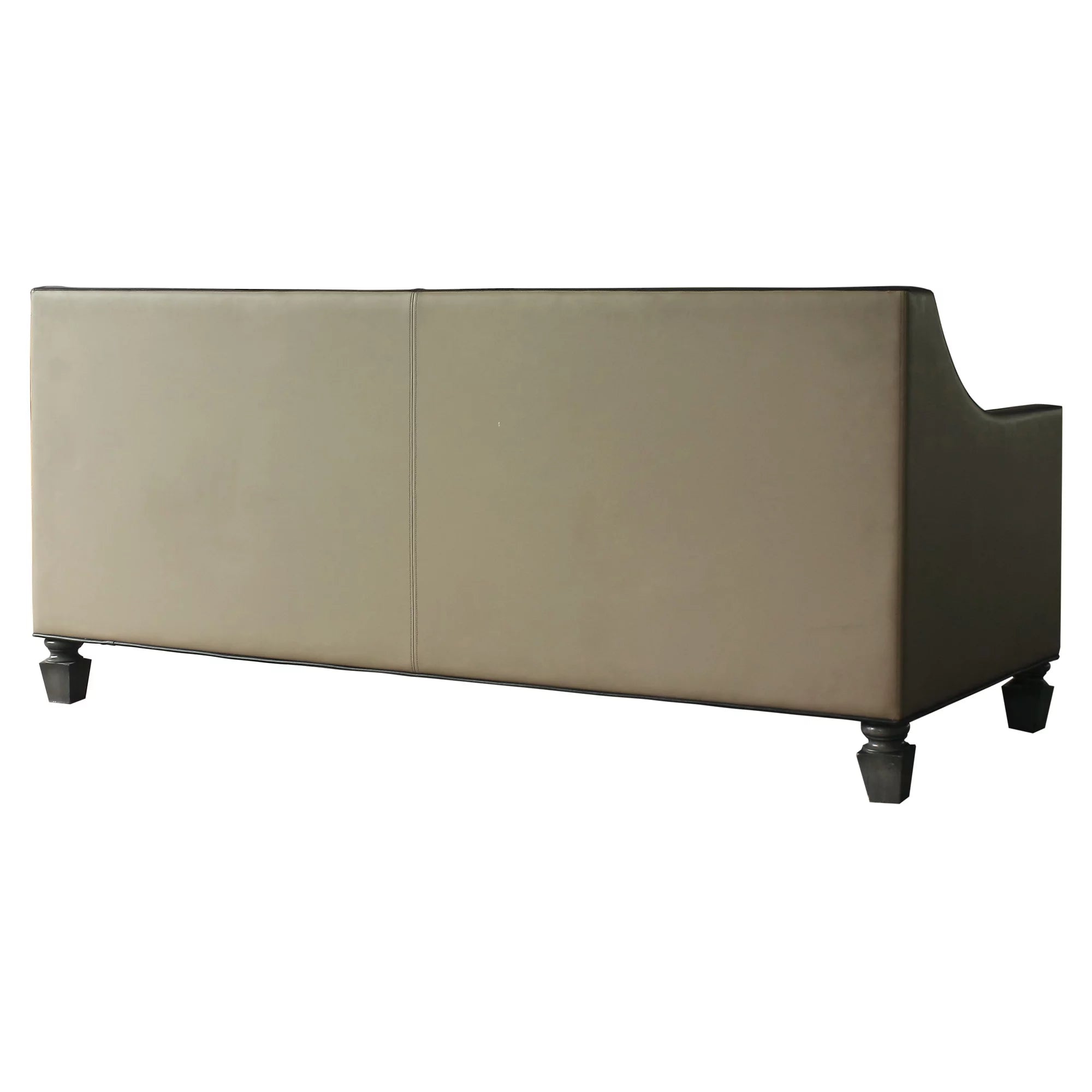 Sofa with 4 Pillows in Tan, Black and Charcoal R9054