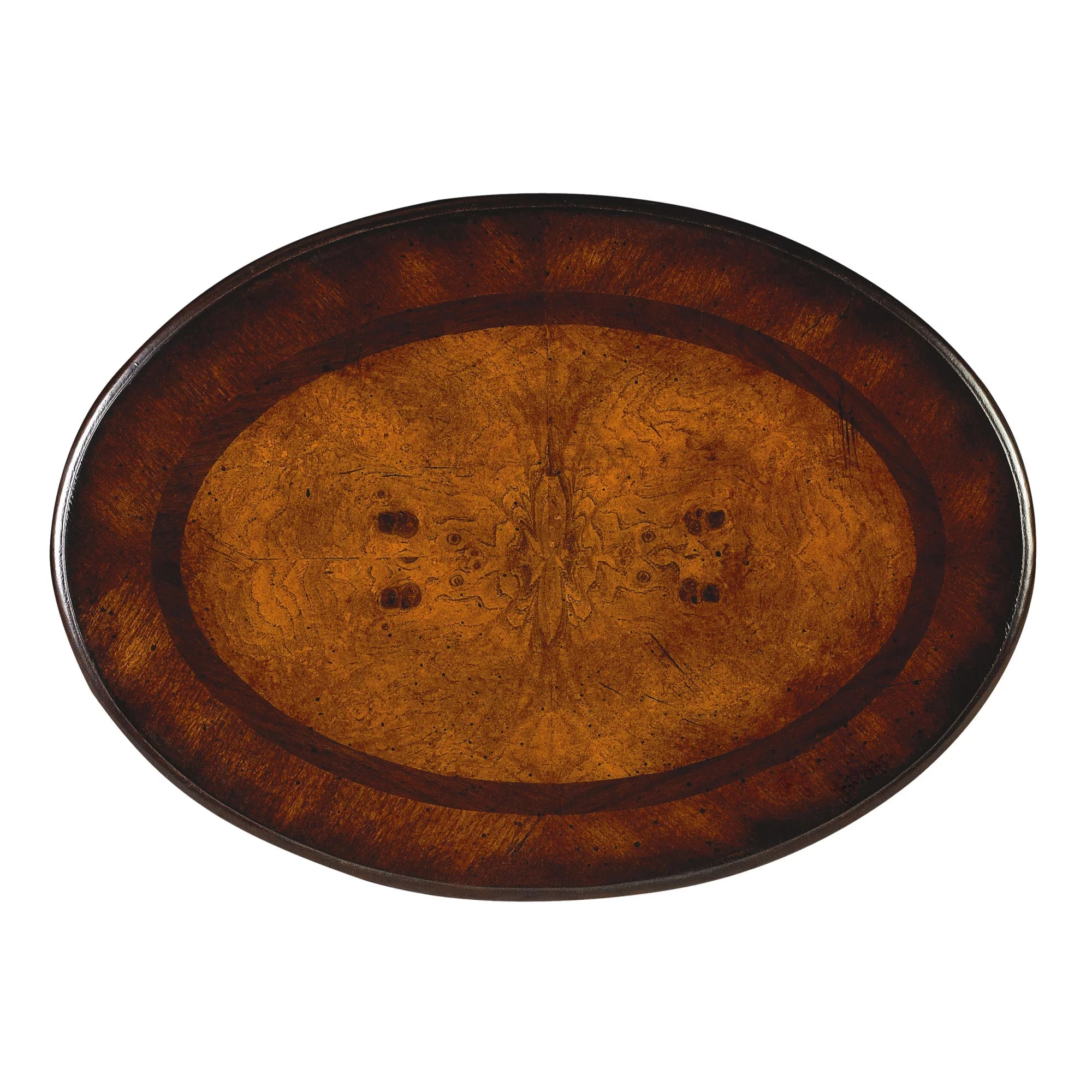 Oval Side Table, Dark Brown I798157
