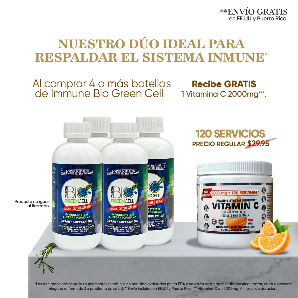 Immune System Support, 4 Bottles, 8ml Per Serving O5303
