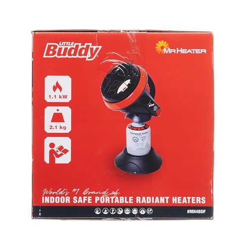 Portable Buddy Heater with Gas Cartridge Adaptor E6861