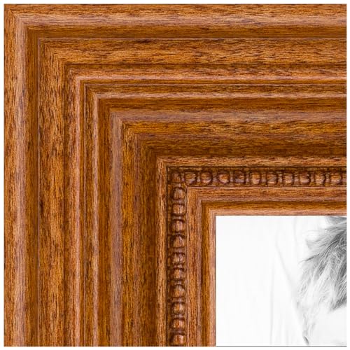 20x25 cm Brown Wood Picture Frame with Glass K9705
