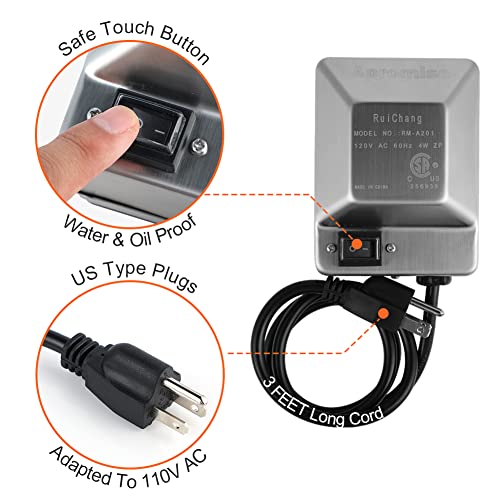Electric Rotisserie Spit Motor for Grill, 110V, Holds Up to 30 lbs J666902