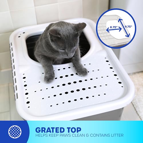 Top Entry Cat Litter Box with Filter Lid B55534