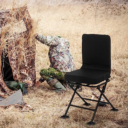 360° Swivel Hunting Chair with Padded Cushion, Folding and Portable N117