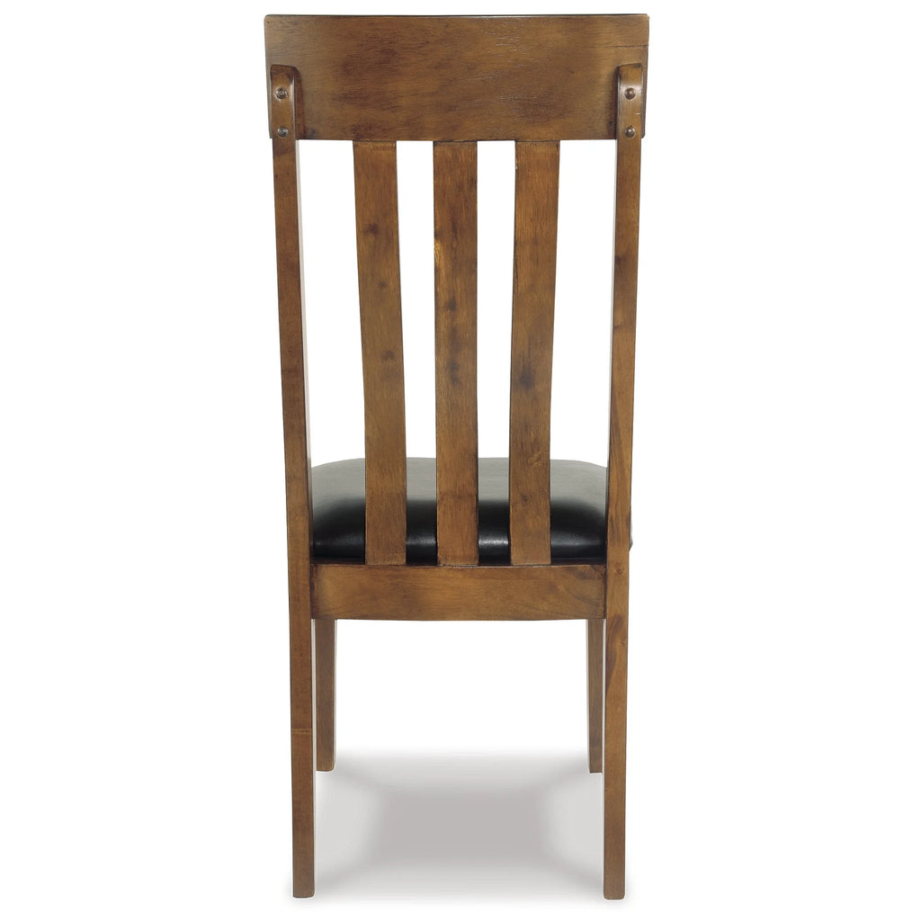 Rake Back Dining Room Chair, Set of 2, Brown K7078