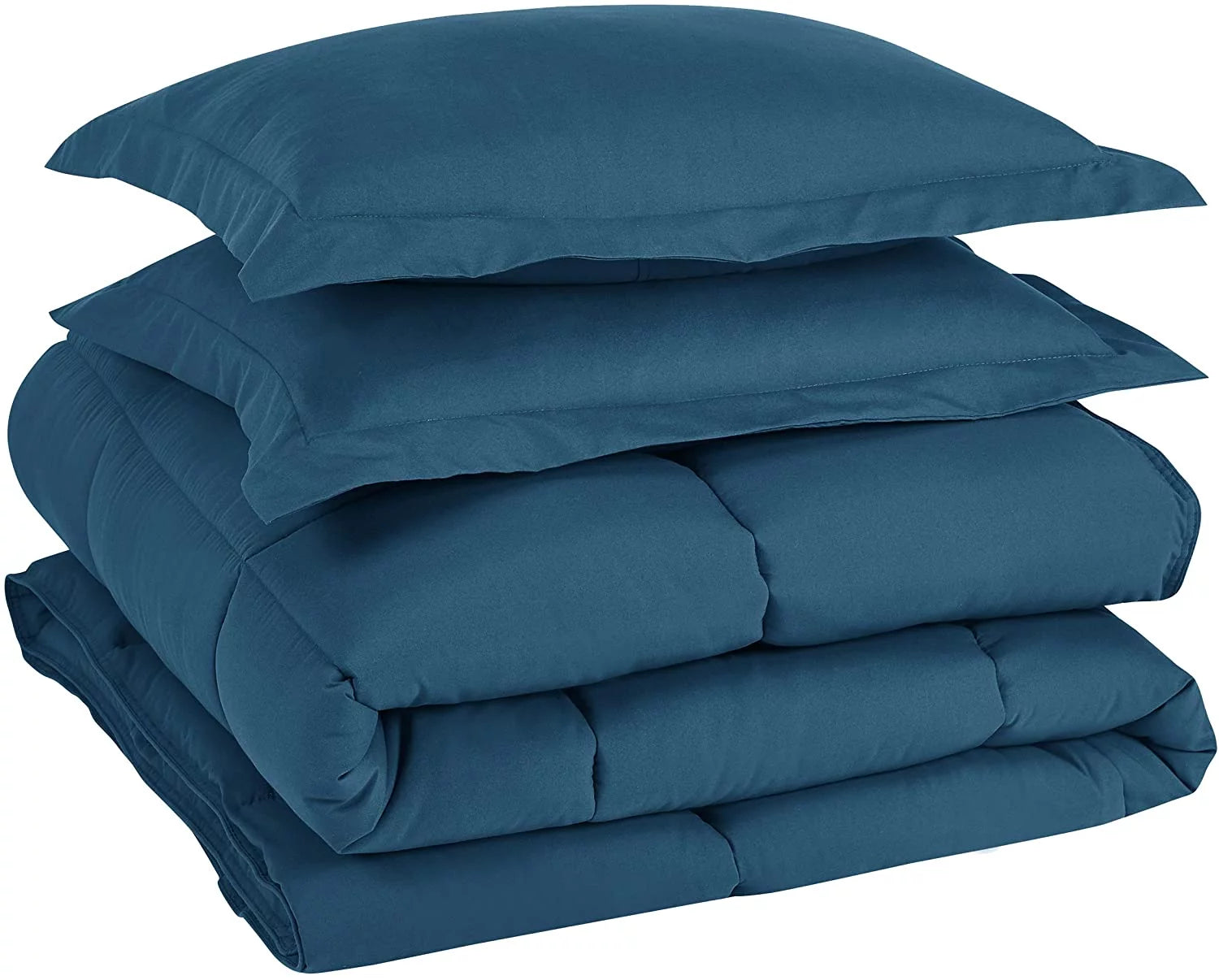 Teal Down Alternative Comforter Queen - 3-Piece Lightweight Set with Corner Tabs Z65384