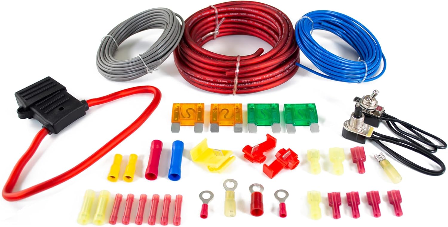 12V 2-Chime 3-Liter Air Horn Kit with 110 PSI Air Source Unit for Cars & Trucks L885467