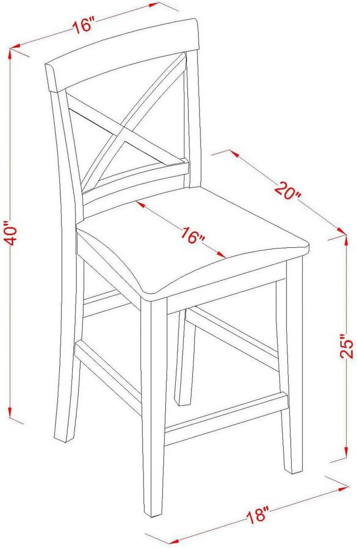Square Kitchen Table and 2 Linen Fabric Dining Chairs Set K97799
