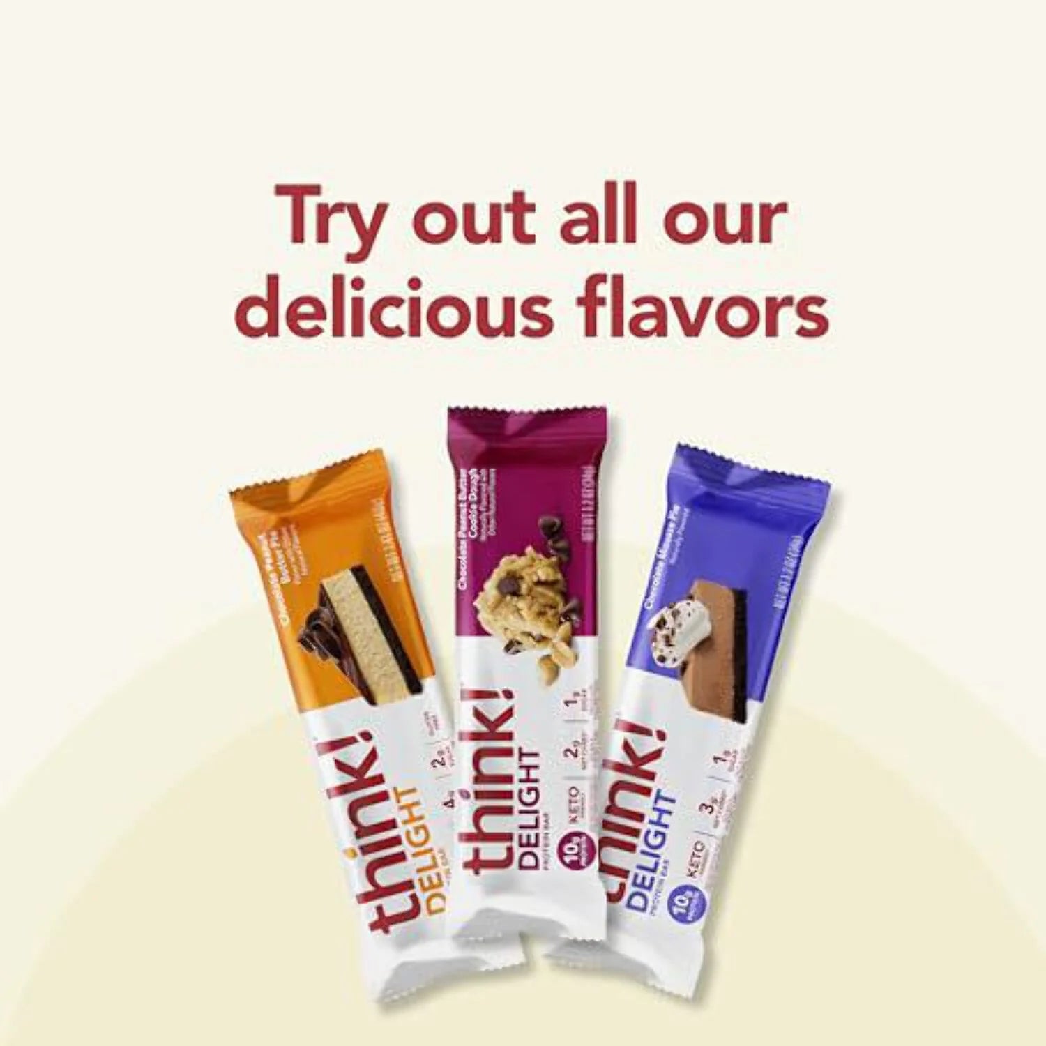 Keto Protein Bars, Chocolate Peanut Butter Cookie Dough, 10 Bars P9528