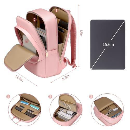 Waterproof 15.6 Inch Laptop Backpack for Women B655400