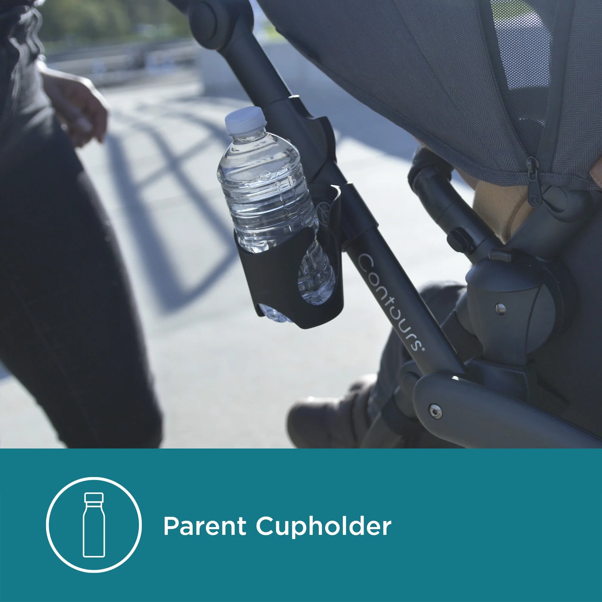 Double Tandem Stroller, Black Herringbone P922