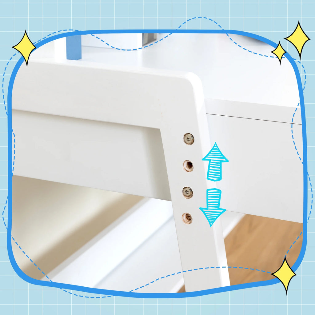 Kids Wooden Desk and Chair Set with Drawers A9990