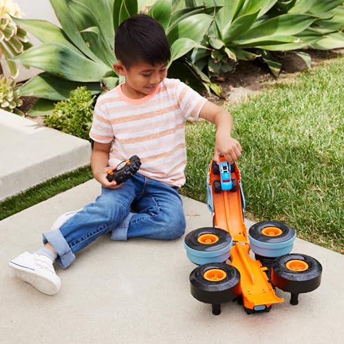 Monster Trucks RC Toy, Remote-Control Transforming Vehicle, Connects to Track U4312