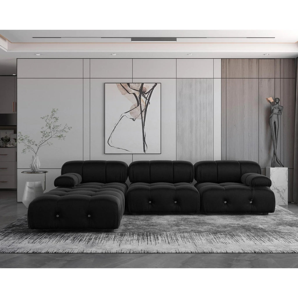 Modular Sectional Sofa Velvet L-Shape X279