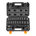 VEVOR 1/2" Drive Impact Socket Set, 23 Piece Socket Set SAE 7/16" -1" and Metric 13-24mm, 6 Point Cr-V Alloy Steel for Auto Repair, Easy-to-Read Size Markings, Rugged Construction, Storage Case