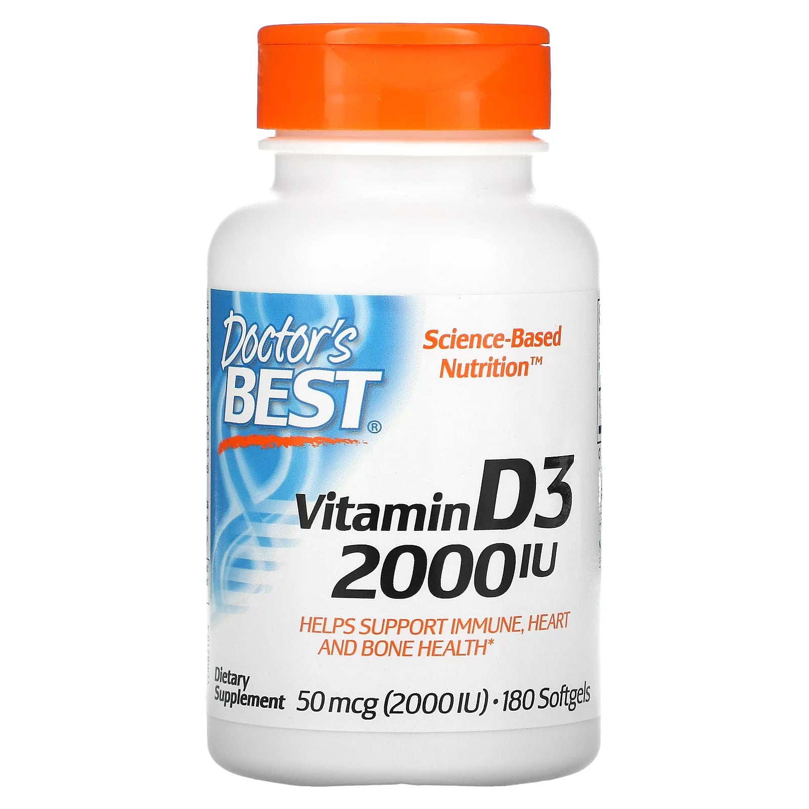 Vitamin D3 50 mcg 2000 IU Softgels, 180 Count V72272