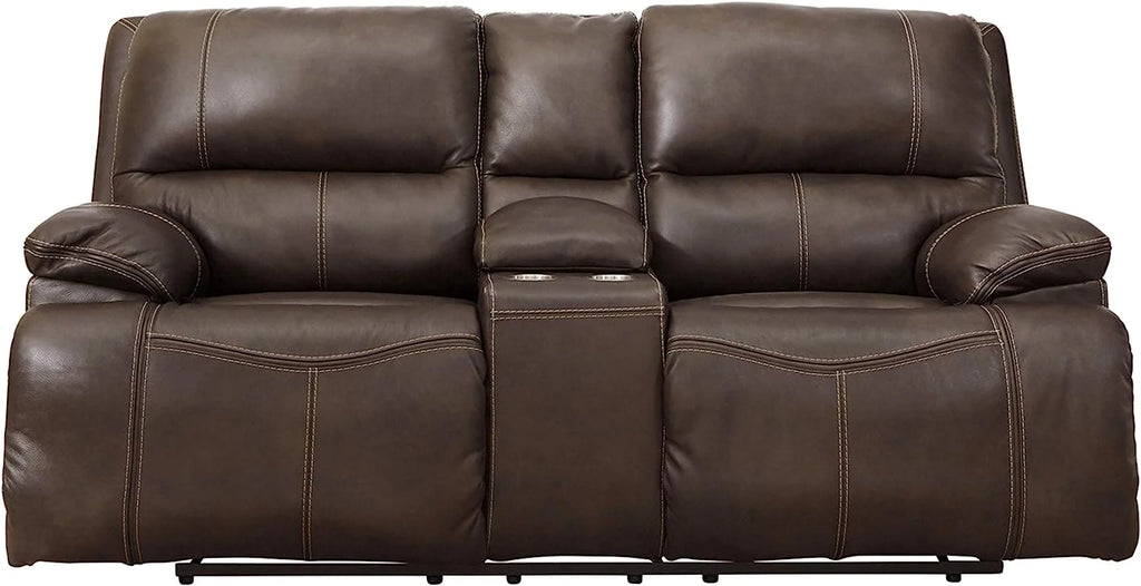 Leather Power Reclining Loveseat Q90491