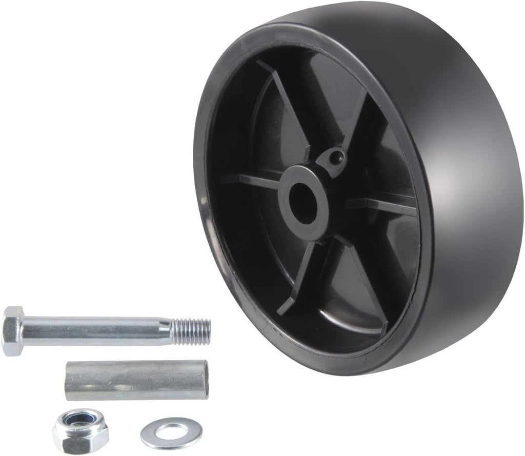 6-Inch Replacement Boat Trailer Jack Wheel, Black Plastic N908