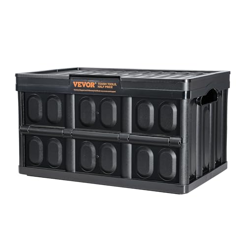 Collapsible Storage Bins with Lids, 3 Pack Stackable Folding Containers F55965