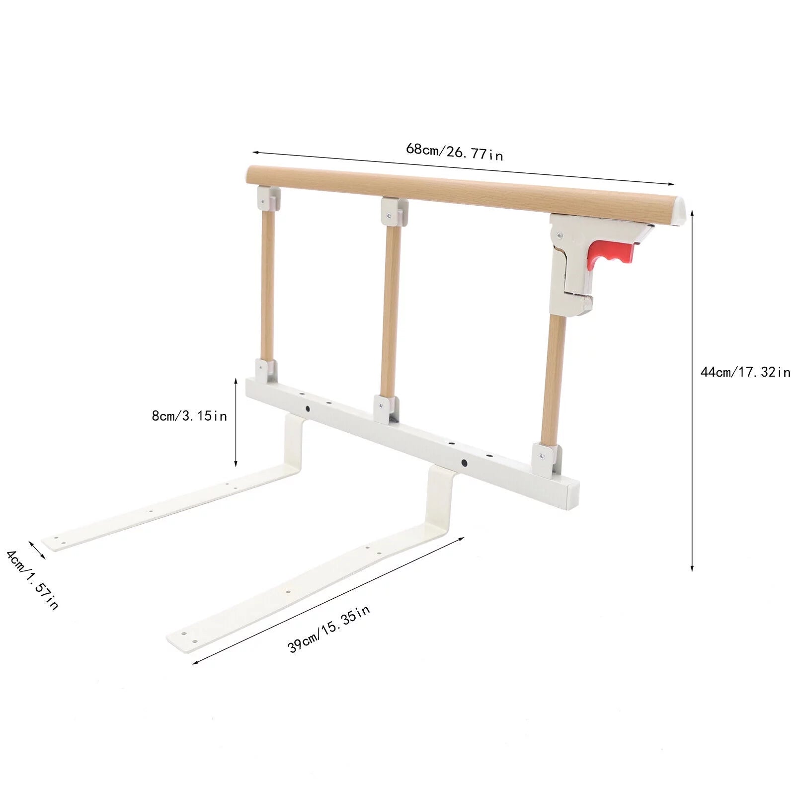 Bed Side Rail Safety Guard for Elderly Adults K577344