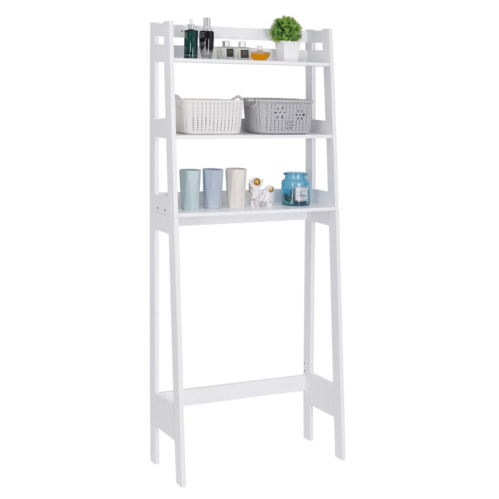 Over-The-Toilet Storage Shelf 3-Tier Wooden Bathroom Organizer Q814