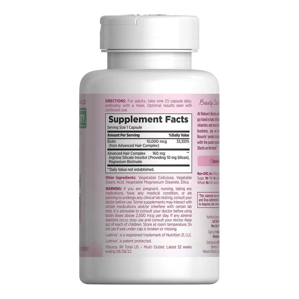 Hair Growth Supplement, 90 Capsules, 2 Pack W89750