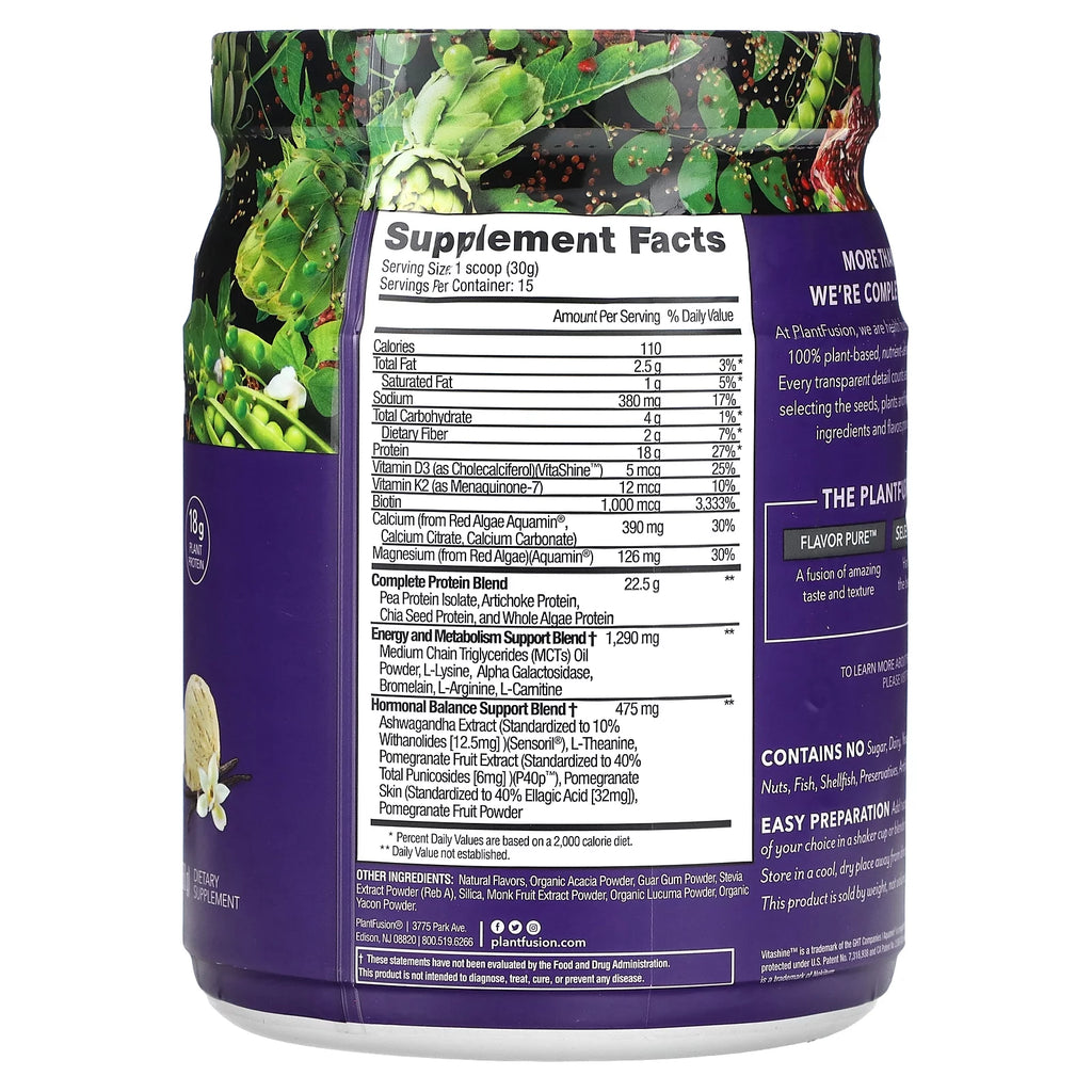 Plant-Based Protein Powder Creamy Vanilla Bean D85903
