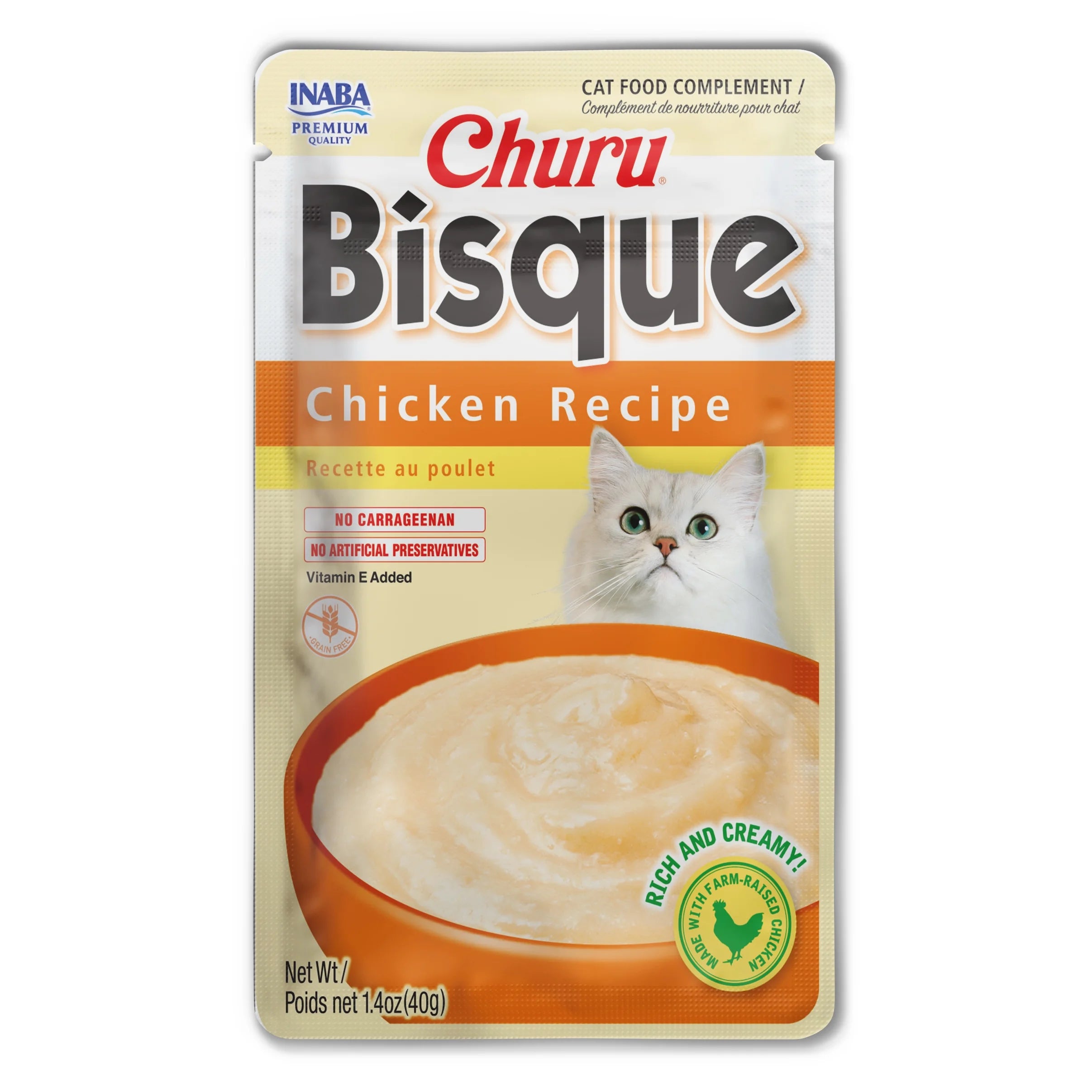 Lickable Cat Treat with Vitamin E, Chicken, 1.4 oz M99936